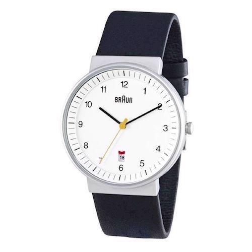 Image of Braun Classic blank rustfri stål quartz Herre ur, model BN0032WHBKG